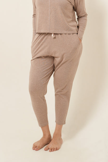 Modal Tencel Long Pants - Light Brown