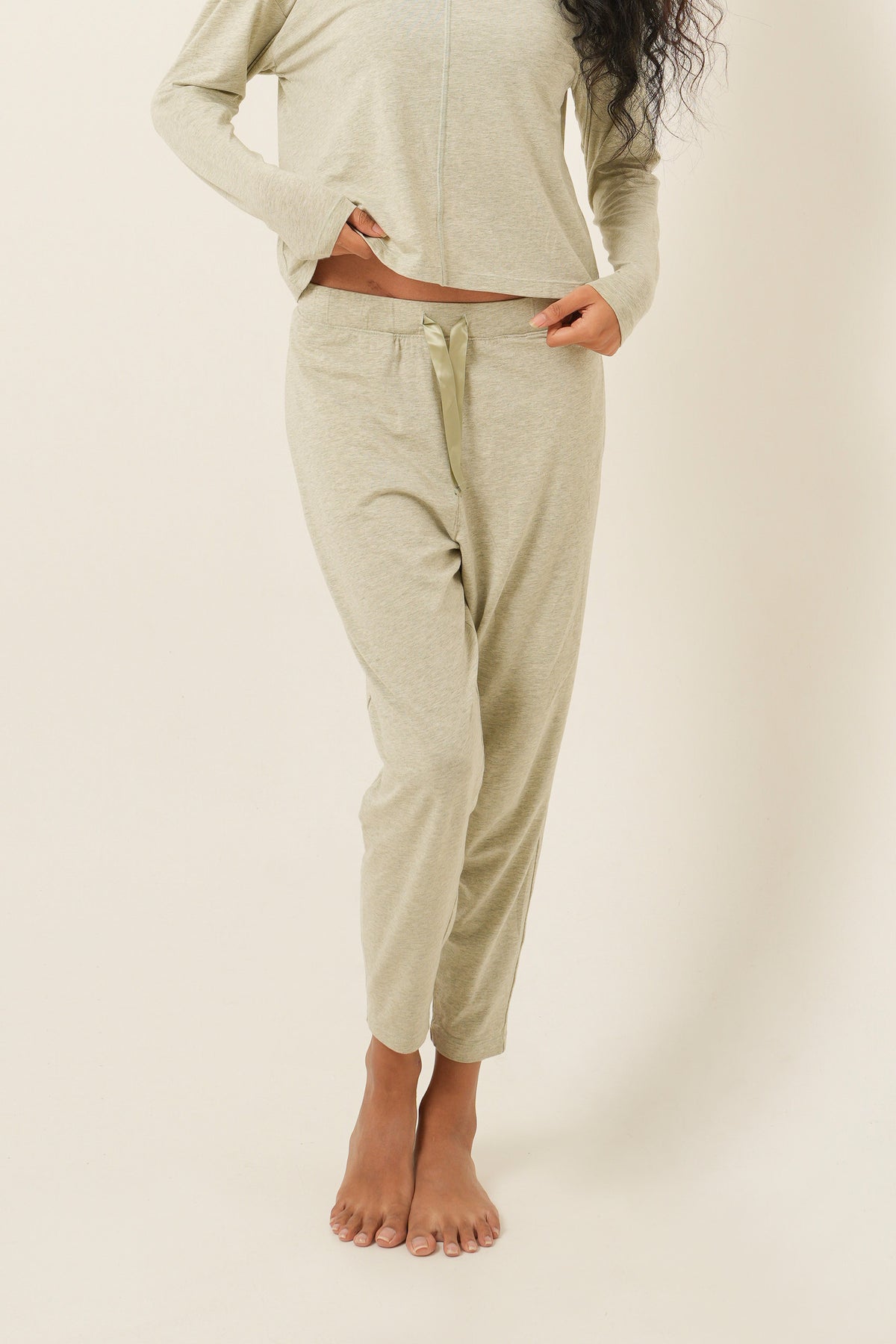 Modal Tencel Long Pants - Light Green