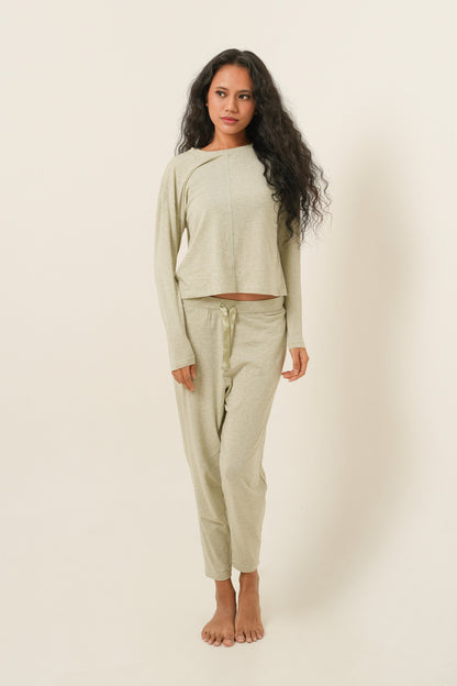 Modal Tencel Long Pants - Light Green