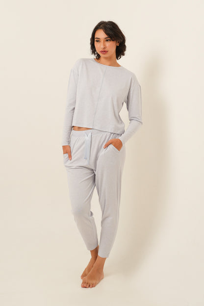 Modal Tencel Long Pants- Light Blue