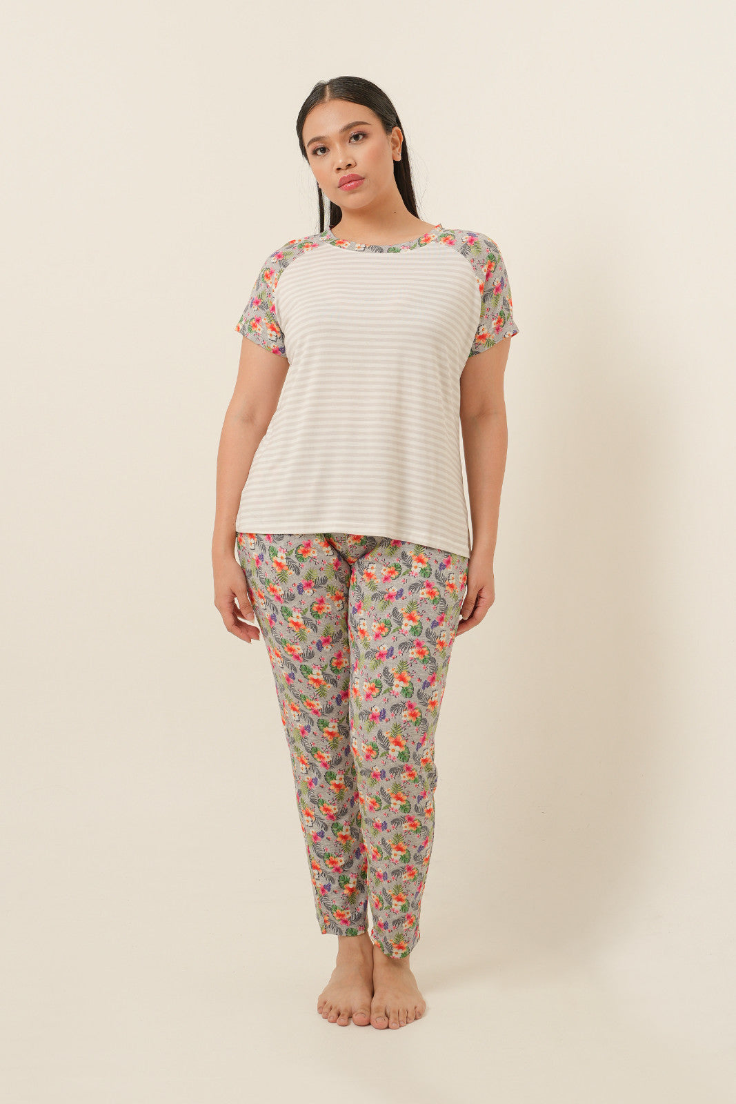 Printed Tencel Long Pants - Tropical