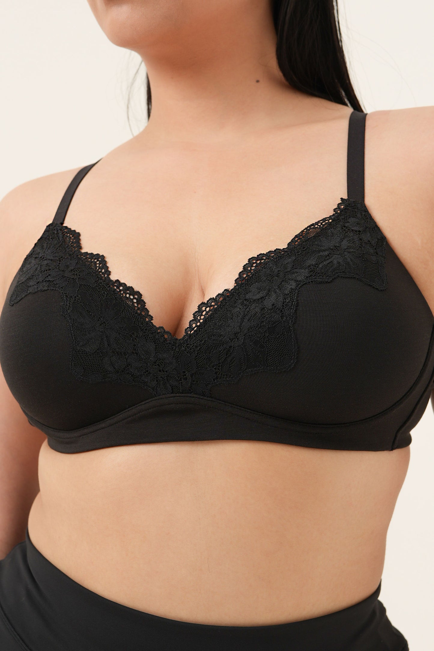 Bra Tanpa Kawat Pengangkat Alami Anda dengan Modal Viscose Tea - Kaviar