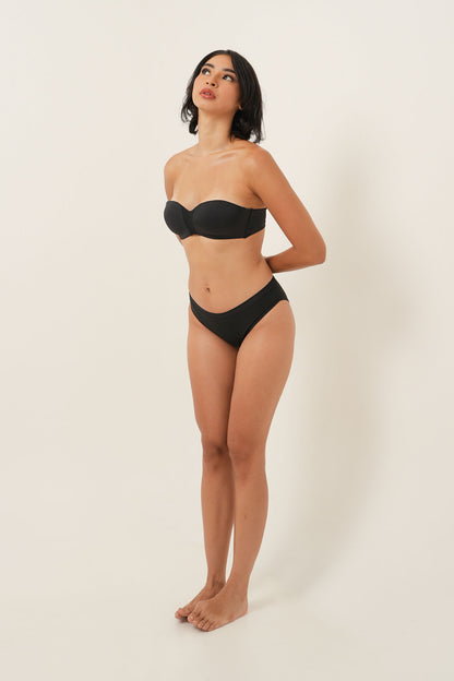 Mid Rise Cheeky Brief - Black