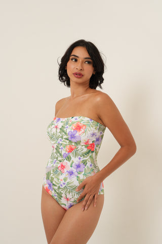 Bandeau Swimsuit - Tropical