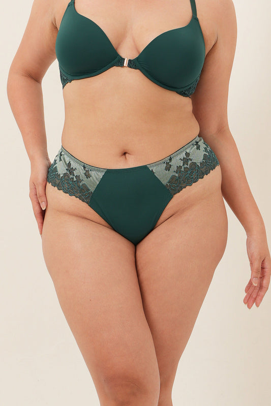 Celana Dalam Renda Dua Warna - June Bug &amp; Chinois Green