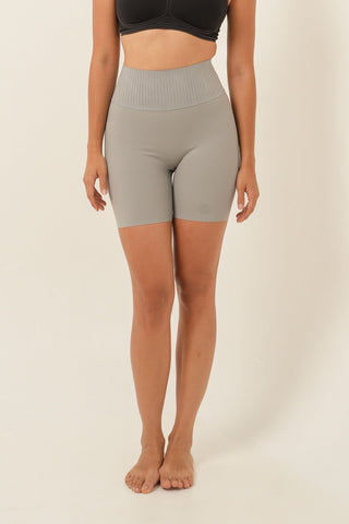 Tummy Control Biker Shorts - Gray