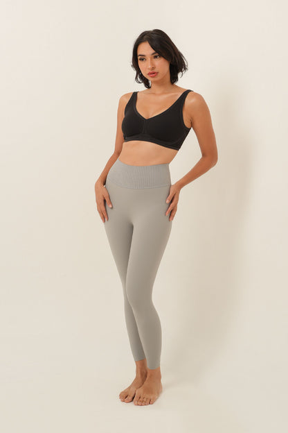Tummy Control Leggings - Gray
