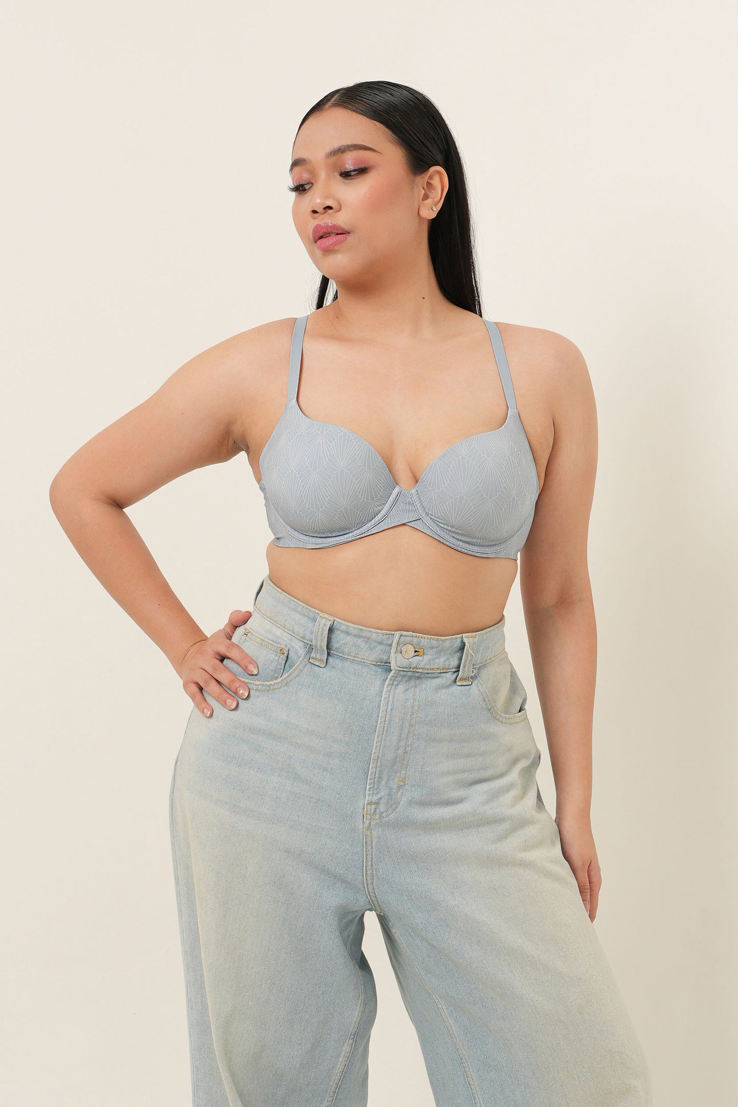 Bra Kaos Motif Kebutuhan Sehari-hari - Ashley Blue