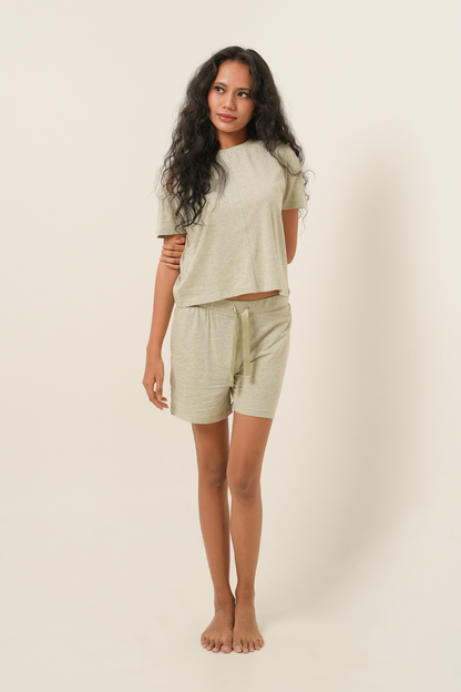 [Buy 1 Get 1] Modal Tencel Short Pants - Light Green