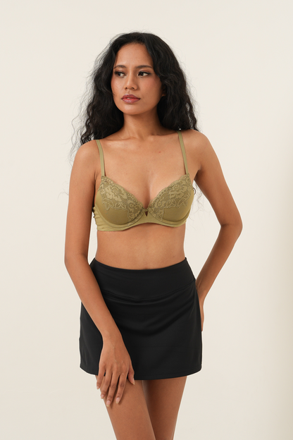 Bra Kawat Push-Up 3D Nyaman dengan Modal Viscose - Teh Herbal Kering
