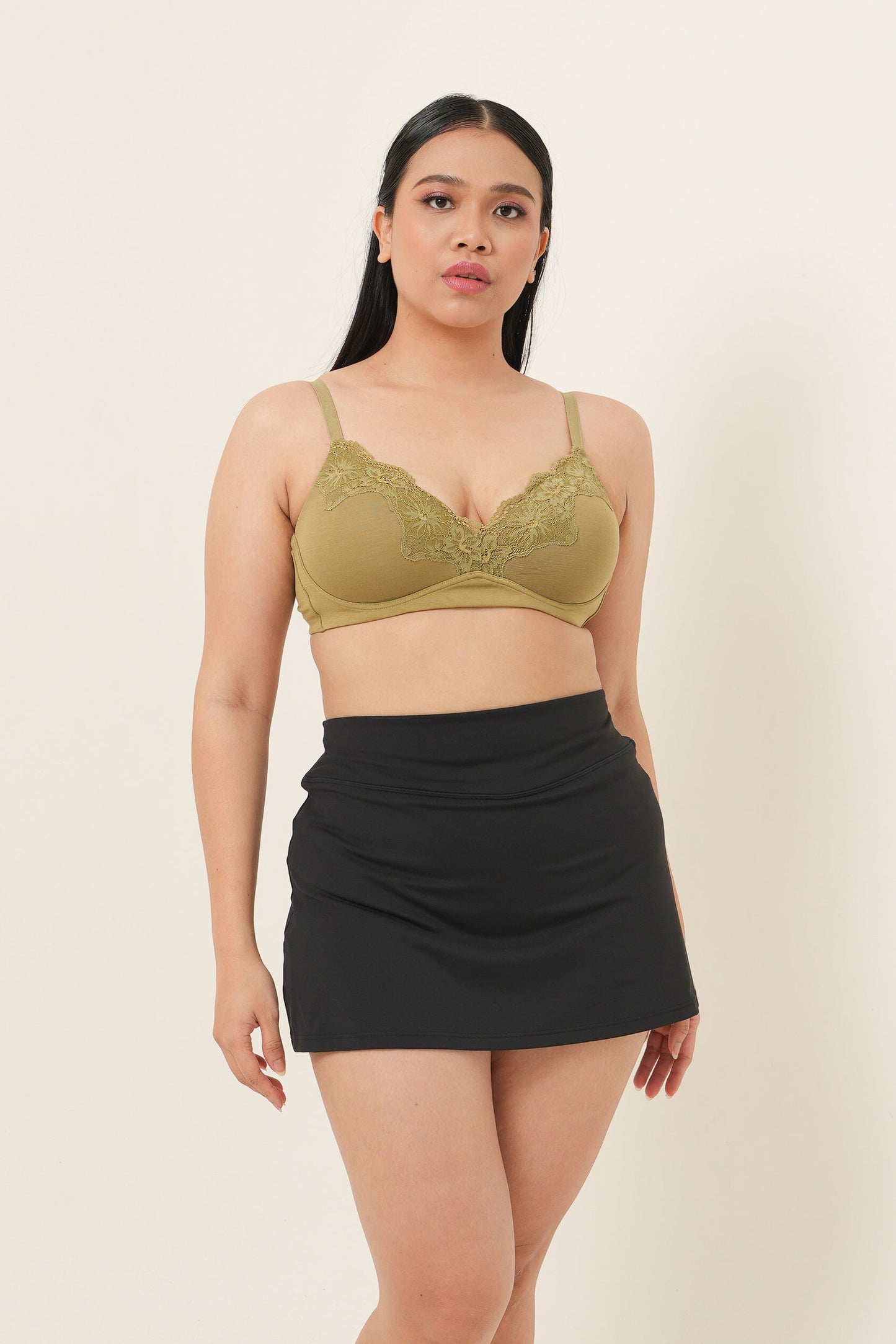 Bra Tanpa Kawat Pengangkat Alami Anda dengan Teh Viscose Modal - Herbal Kering