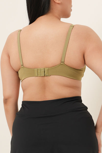 Bra Tanpa Kawat Pengangkat Alami Anda dengan Teh Viscose Modal - Herbal Kering