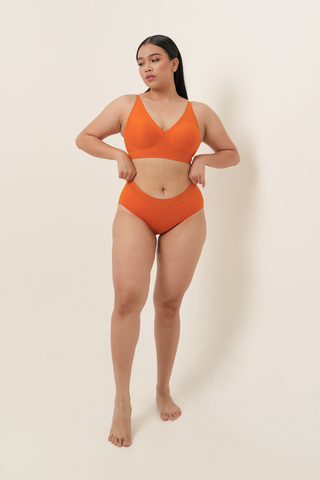 Sculpting Comfy Bralette Brief Set - Hawaiian Sunset