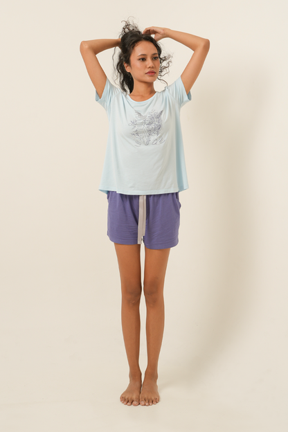 [Sample Sale] Plain Tencel Short Pants - Tropical