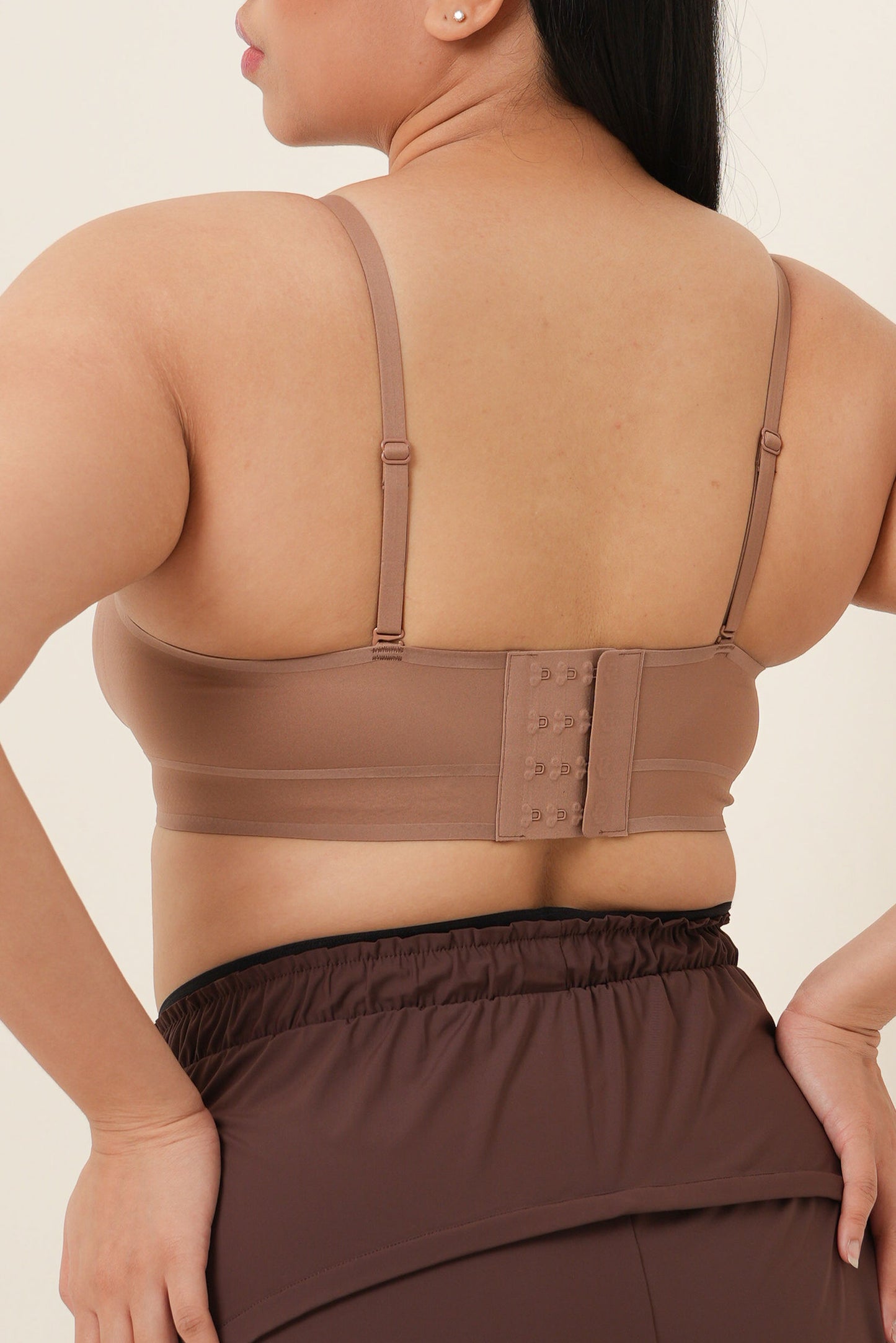 Bralette Tanpa Kawat Sculpting Perfect Fit - Brownie