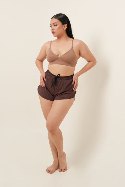 Bralette Tanpa Kawat Sculpting Perfect Fit - Brownie