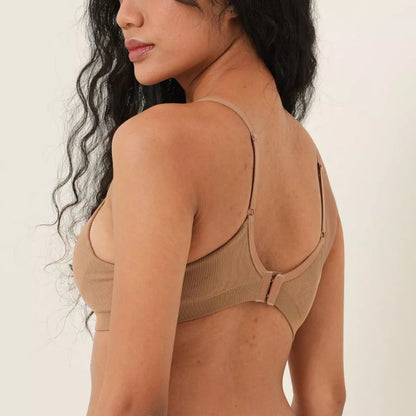 [Sample Sale] Seamless Plunge Bra - Umber